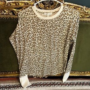 Planet gold leopard print shirt